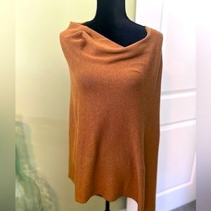 J.Crew One Size camel poncho.
